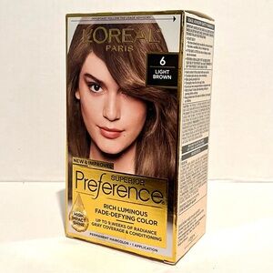 NWT L’Oréal Paris Superior Preference Rich Luminous Hair Dye - #6 Light Brown